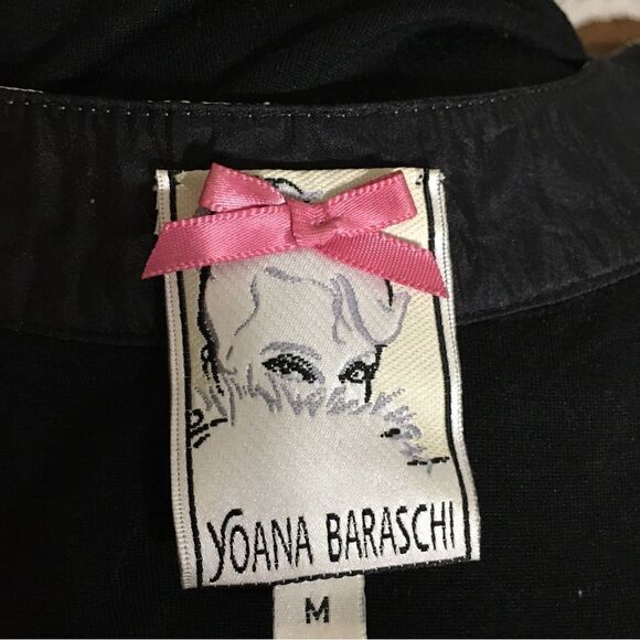 Yoana Baraschi Silk Black & Cream Sleeveless Top Size M - Picture 7 of 9